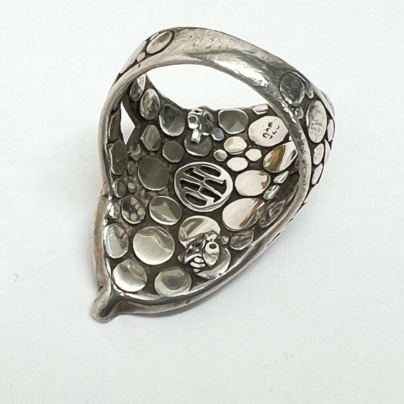 John Hardy .925 Ayu Leaf Dot Ring Size 6 - Picture 6 of 7